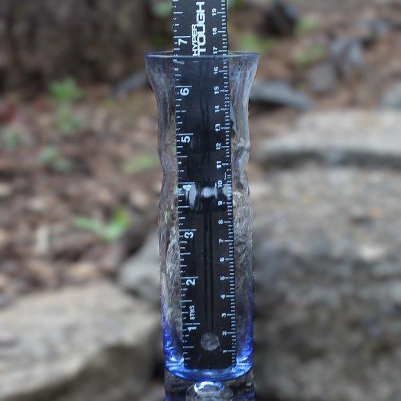 Bo Borgstrom Aseda Glassbruk Sweden Blue Glass Bamboo Vase excellent - Picture 3 of 8